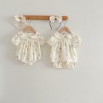 【66-100cm】ベビー 女の子 花柄 ロンパース/セットアップ - 画像 (4)