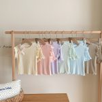【90-140cm】女の子 おしゃれ フリル 無地 セットアップ - 画像 (3)