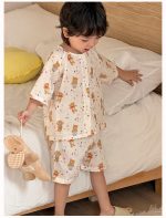 【90-160cm】ルームウェア 男の子 半袖 前開き カートゥーンプリント - 画像 (8)