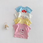 【73-120cm】半袖Ｔシャツ ベビー 女の子 可愛い プリント - 画像 (4)