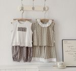 【100-170cm】パジャマ 綿95% ノースリーブ 女の子 花柄 キッズ 部屋着 エアコン対策 ルームウェア - 画像 (8)