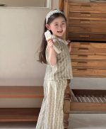 【100-170cm】パジャマ 綿95% ノースリーブ 女の子 花柄 キッズ 部屋着 エアコン対策 ルームウェア - 画像 (13)
