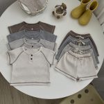 【73-100cm】ベビー 男の子 無地 スポーティ セットアップ - 画像 (4)