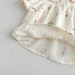 【66-100cm】ベビー 女の子 花柄 ロンパース/セットアップ - 画像 (10)