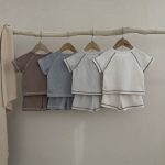 【73-100cm】ベビー 男の子 無地 スポーティ セットアップ - 画像 (6)