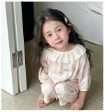 【100-160cm】パジャマ ガーゼ 女の子 ルームウェア 七分袖 上下セット エアコン対策 キッズ 部屋着 - 画像 (15)