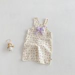 【73-120cm】Ｔシャツ or サロペット ベビー 女の子 可愛い 花柄 リボン付き - 画像 (9)