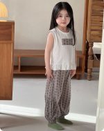 【100-170cm】パジャマ 綿95% ノースリーブ 女の子 花柄 キッズ 部屋着 エアコン対策 ルームウェア - 画像 (14)