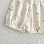 【66-100cm】ベビー 女の子 花柄 ロンパース/セットアップ - 画像 (12)