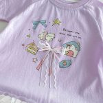 【73-120cm】Tシャツワンピース ベビー 女の子 韓国風 リボンプリント - 画像 (10)