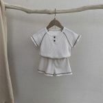 【73-100cm】ベビー 男の子 無地 スポーティ セットアップ - 画像 (8)