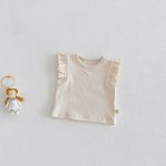 【73-120cm】ベスト or パンツ ベビー 女の子 無地 おしゃれ フリルデザイン - 画像 (11)