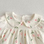 【66-100cm】ベビー 女の子 花柄 ロンパース/セットアップ - 画像 (8)