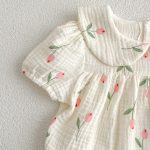 【66-100cm】ベビー 女の子 花柄 ロンパース/セットアップ - 画像 (7)