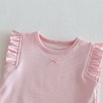 【73-120cm】ベスト or パンツ ベビー 女の子 無地 おしゃれ フリルデザイン - 画像 (19)