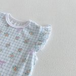 【73-120cm】セットアップ ベビー 女の子 花柄 チェック柄 - 画像 (12)
