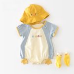 【66-90cm】ロンパース ベビー 半袖 可愛い ダックデザイン - 画像 (2)