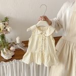 【73-100cm】ワンピース ベビー 女の子 スウィート ドット - 画像 (3)
