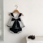 【73-110cm】セットアップ ベビー 女の子 チェック柄 リボン - 画像 (5)