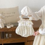 【66-90cm】キャミロンパース ベビー スウィート 小花柄 - 画像 (4)