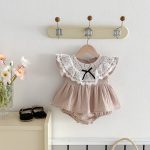 【66-90cm】ロンパースドレス ベビー スウィート レース - 画像 (3)