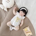 【66-90cm】ロンパース&帽子 ベビー レース プリンセス フリル - 画像 (4)