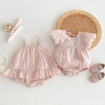 【66-90cm】ロンパース ベビー 女の子 可愛い ふわふわ