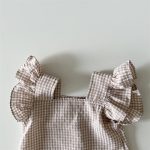 【70-100cm】セットアップ ベビー フリル チェック - 画像 (8)