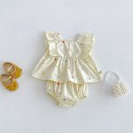 【66-100cm】セットアップ チェリー柄 トップス&ブルマ - 画像 (4)