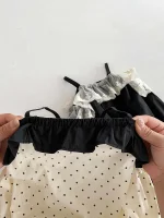 【66-90cm】ロンパース ベビー おしゃれ フリル ドット - 画像 (12)