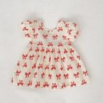 【73-110cm】ワンピース レッド 蝶結び柄 可愛い 女の子 - 画像 (12)