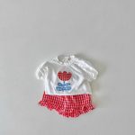 【73-120cm】セットアップ ベビー 女の子 可愛い 花柄プリント - 画像 (3)