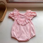 【73-90cm】ロンパース ベビー ラウンドネック バックオープン - 画像 (3)