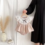 【66-90cm】ロンパースドレス ベビー スウィート レース - 画像 (4)