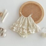 【66-90cm】ロンパース ベビー おしゃれ キャミ プリンセス - 画像 (3)