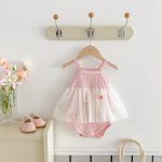 【66-90cm】キャミロンパースワンピース ベビー 女の子 チュール - 画像 (6)