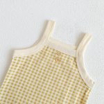 【66-90cm】キャミロンパース ベビー チェック 肌触り良い - 画像 (10)
