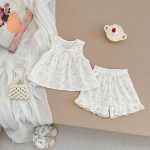 【73-120cm】セットアップ ベビー レース 花柄 スウィート - 画像 (5)