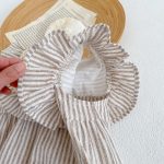 【66-130cm】ロンパース or ワンピース ベビー 女の子 ストライプ フリル - 画像 (15)