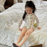 【80-130cm】水着 女の子 花柄 しっかりフィット - 画像 (5)