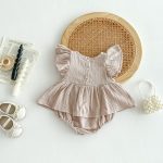 【66-90cm】ロンパースドレス ベビー スウィート レース - 画像 (5)
