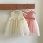 【73-100cm】ワンピース ベビー 女の子 韓国風 蝶結び チュール