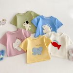 【73-120cm】半袖Tシャツ ベビー 男女兼用 可愛い カジュアル