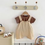 【73-100cm】サロペット ナチュラル 柔らかい シンプル ベビー服 - 画像 (13)