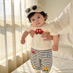【73-100cm】セットアップ 車柄 Tシャツ&ボーダーパンツ - 画像 (5)