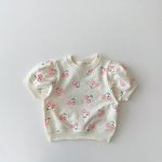 【73-120cm】セットアップ ベビー女の子 さくらんぼ Tシャツ&ミニスカート - 画像 (6)
