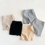 【66-90cm】ショートパンツ ベビー リブカジュアル