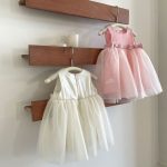 【73-100cm】ワンピース ベビー 女の子 韓国風 蝶結び チュール - 画像 (7)