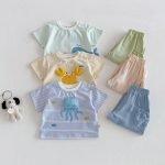 【73-110cm】Tシャツ 可愛い ボーダー トップス