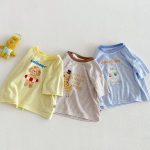【73-120cm】Tシャツ 可愛い ボーダー トレンド おしゃれ トップス - 画像 (7)